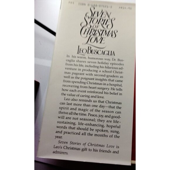 Seven Stories of Christmas Love  Leo Buscaglia Illustrated Hardcover Dust jacket - Picture 3 of 4